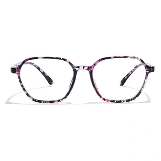 GRAVIATE by Coolwinks E28A7320 Glossy Floral Full Frame Retro Square Eyeglasses for Women