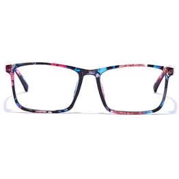 GRAVIATE by Coolwinks E28B7308 Glossy Floral Full Frame Retro Square Eyeglasses for Women