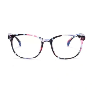 GRAVIATE by Coolwinks E28C3798 Glossy Floral Full Frame Retro Square Computer Glasses for Women