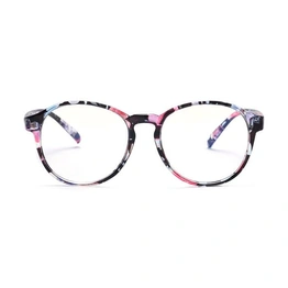 GRAVIATE by Coolwinks E28B3791 Glossy Floral Full Frame Round Computer Glasses for Women