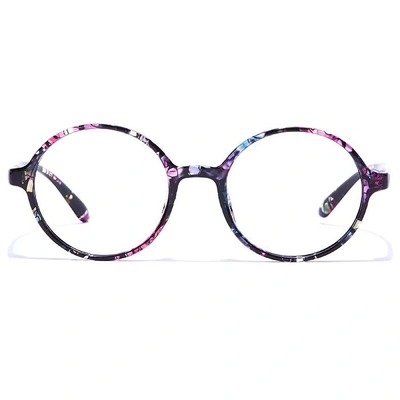 GRAVIATE by Coolwinks E28B7260 Glossy Floral Full Frame Round Eyeglasses for Women