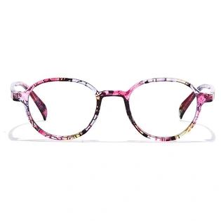 GRAVIATE by Coolwinks E28C7015 Glossy Floral Full Frame Round Eyeglasses for Women