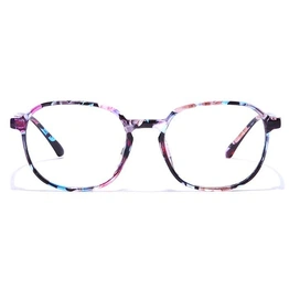 GRAVIATE by Coolwinks E28C7326 Glossy Floral Full Frame Round Eyeglasses for Women