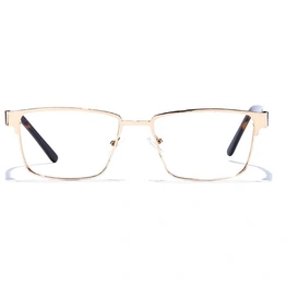 GRAVIATE by Coolwinks E25A6799 Glossy Gold Full Frame Rectangle Eyeglasses for Men and Women