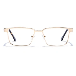 GRAVIATE by Coolwinks E25A6801 Glossy Gold Full Frame Rectangle Eyeglasses for Men and Women