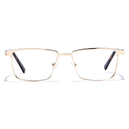 GRAVIATE by Coolwinks E25A6802 Glossy Gold Full Frame Rectangle Eyeglasses for Men and Women