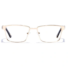 GRAVIATE by Coolwinks E25A6803 Glossy Gold Full Frame Rectangle Eyeglasses for Men and Women