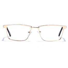 GRAVIATE by Coolwinks E25A6815 Glossy Gold Full Frame Rectangle Eyeglasses for Men and Women