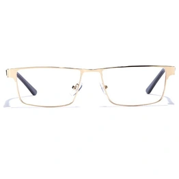 GRAVIATE by Coolwinks E25A6893 Glossy Gold Full Frame Rectangle Eyeglasses for Men and Women