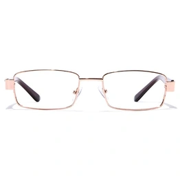 GRAVIATE by Coolwinks E25A7105 Glossy Gold Full Frame Rectangle Eyeglasses for Men and Women