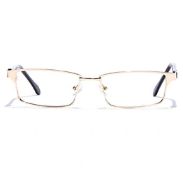 GRAVIATE by Coolwinks E25B6791 Glossy Gold Full Frame Rectangle Eyeglasses for Men and Women