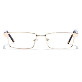 GRAVIATE by Coolwinks E25B6793 Glossy Gold Full Frame Rectangle Eyeglasses for Men and Women