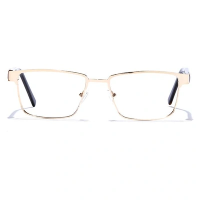 GRAVIATE by Coolwinks E25B6797 Glossy Gold Full Frame Rectangle Eyeglasses for Men and Women