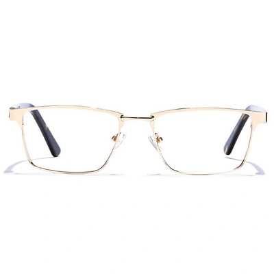 GRAVIATE by Coolwinks E25B6809 Glossy Gold Full Frame Rectangle Eyeglasses for Men and Women