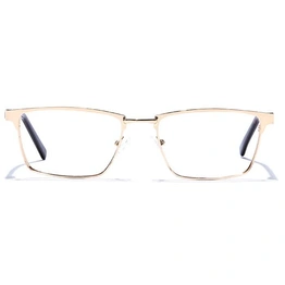 GRAVIATE by Coolwinks E25B6810 Glossy Gold Full Frame Rectangle Eyeglasses for Men and Women