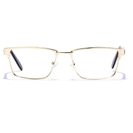 GRAVIATE by Coolwinks E25B6811 Glossy Gold Full Frame Rectangle Eyeglasses for Men and Women