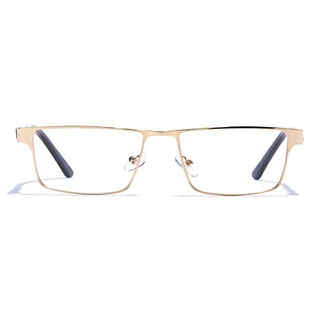 GRAVIATE by Coolwinks E25B6863 Glossy Gold Full Frame Rectangle Eyeglasses for Men and Women