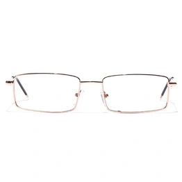 GRAVIATE by Coolwinks E25B7028 Glossy Gold Full Frame Rectangle Eyeglasses for Men and Women