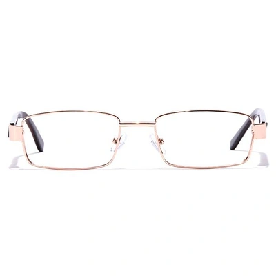 GRAVIATE by Coolwinks E25B7047 Glossy Gold Full Frame Rectangle Eyeglasses for Men and Women