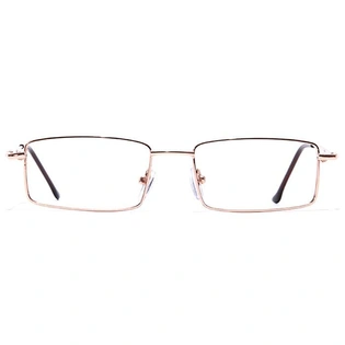 GRAVIATE by Coolwinks E25C7061 Glossy Gold Full Frame Rectangle Eyeglasses for Men and Women