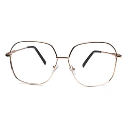 GRAVIATE by Coolwinks E25C6570 Glossy Gold Full Frame Retro Square Eyeglasses for Men and Women