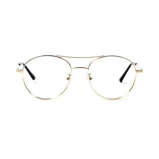 GRAVIATE by Coolwinks E13B5729 Glossy Gold Full Frame Round Eyeglasses for Men and Women