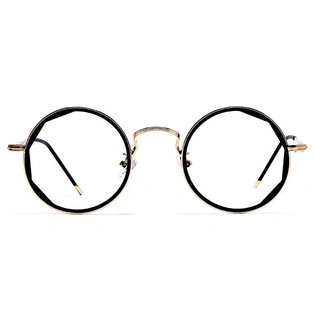 GRAVIATE by Coolwinks E25A6040 Glossy Gold Full Frame Round Computer Glasses for Men and Women