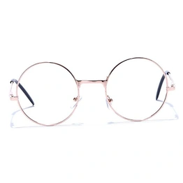 GRAVIATE by Coolwinks E25A6607 Glossy Gold Full Frame Round Eyeglasses for Men and Women