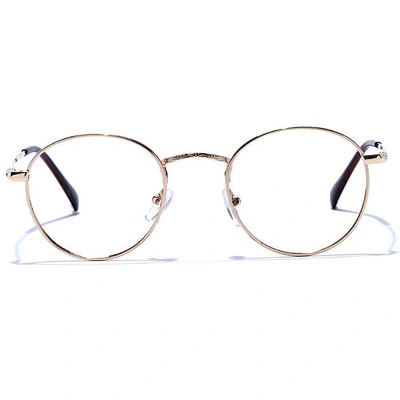 GRAVIATE by Coolwinks E25A6637 Glossy Gold Full Frame Round Eyeglasses for Men and Women