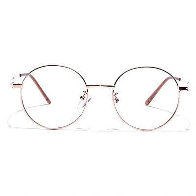 GRAVIATE by Coolwinks E25A7511 Glossy Gold Full Frame Round Eyeglasses for Men and Women