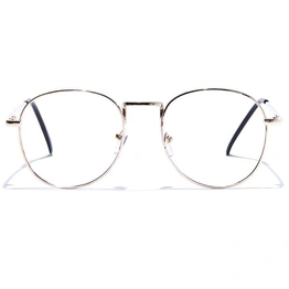 GRAVIATE by Coolwinks E25A7538 Glossy Gold Full Frame Round Eyeglasses for Men and Women