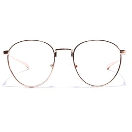 GRAVIATE by Coolwinks E25A7559 Glossy Gold Full Frame Round Eyeglasses for Men and Women