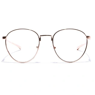 GRAVIATE by Coolwinks E25A7559 Glossy Gold Full Frame Round Eyeglasses for Men and Women