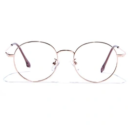 GRAVIATE by Coolwinks E25A7566 Glossy Gold Full Frame Round Eyeglasses for Men and Women