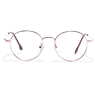 GRAVIATE by Coolwinks E25A7566 Glossy Gold Full Frame Round Eyeglasses for Men and Women