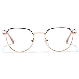 GRAVIATE by Coolwinks E25A7597 Glossy Gold Full Frame Round Eyeglasses for Men and Women