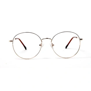 GRAVIATE by Coolwinks E25B5711 Glossy Gold Full Frame Round Eyeglasses for Men and Women