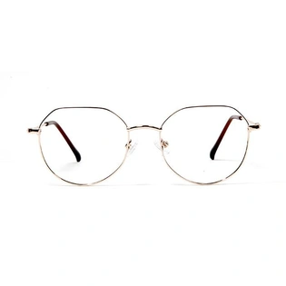 GRAVIATE by Coolwinks E25B5716 Glossy Gold Full Frame Round Eyeglasses for Men and Women