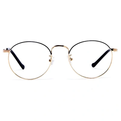 GRAVIATE by Coolwinks E25B5999 Glossy Gold Full Frame Round Eyeglasses for Men and Women