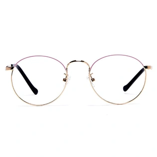 GRAVIATE by Coolwinks E25B6000 Glossy Gold Full Frame Round Eyeglasses for Men and Women