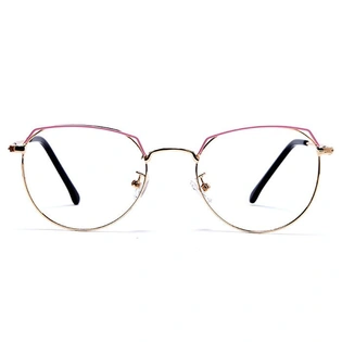 GRAVIATE by Coolwinks E25B6022 Glossy Gold Full Frame Round Eyeglasses for Men and Women