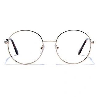 GRAVIATE by Coolwinks E25B6512 Glossy Gold Full Frame Round Eyeglasses for Men and Women