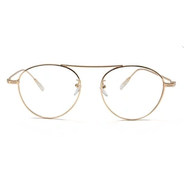 GRAVIATE by Coolwinks E25B6524 Glossy Gold Full Frame Round Eyeglasses for Men and Women