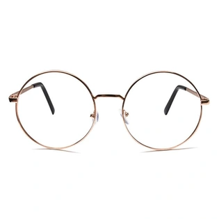 GRAVIATE by Coolwinks E25B6568 Glossy Gold Full Frame Round Eyeglasses for Men and Women