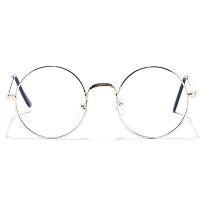 GRAVIATE by Coolwinks E25B6612 Glossy Gold Full Frame Round Eyeglasses for Men and Women