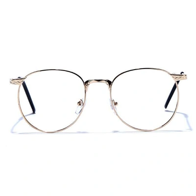 GRAVIATE by Coolwinks E25B6632 Glossy Gold Full Frame Round Eyeglasses for Men and Women