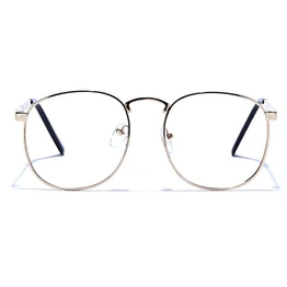 GRAVIATE by Coolwinks E25B6634 Glossy Gold Full Frame Round Eyeglasses for Men and Women