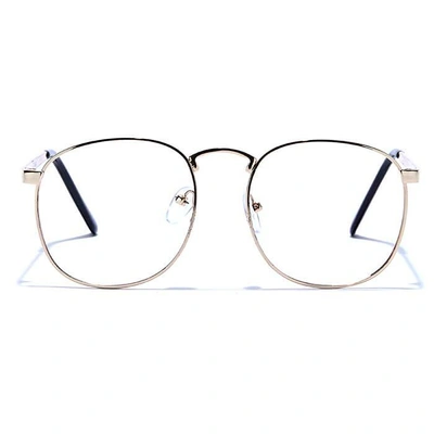 GRAVIATE by Coolwinks E25B6634 Glossy Gold Full Frame Round Eyeglasses for Men and Women