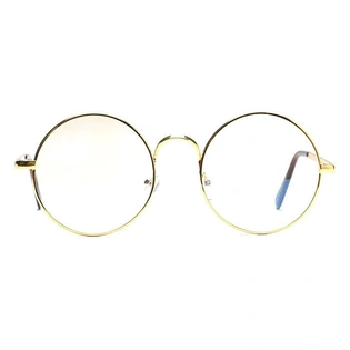 GRAVIATE by Coolwinks E25C4197 Glossy Gold Full Frame Round Computer Glasses for Men and Women