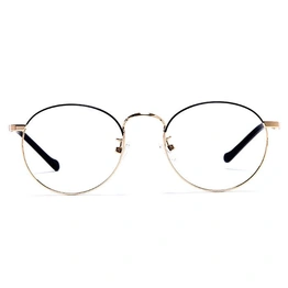 GRAVIATE by Coolwinks E25C5999 Glossy Gold Full Frame Round Eyeglasses for Men and Women